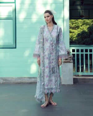 Alternative view of Jade Tropical Prints LUMEA EMB CAMBRIC – AVENNE