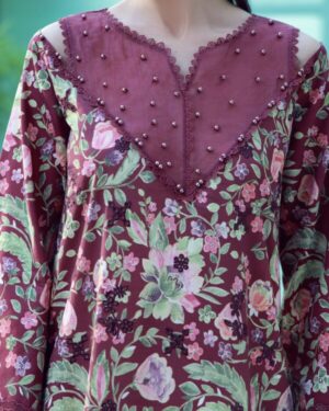 Alternative view of Jade Tropical Prints LUMEA EMB CAMBRIC – NOLIA