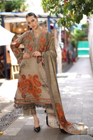Aniq V1 Linen 2026 Charizma | Embroidered Linen ANCollection W7-04