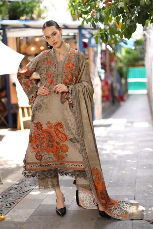 Aniq V1 Linen 2026 Charizma | Embroidered Linen ANCollection W7-04