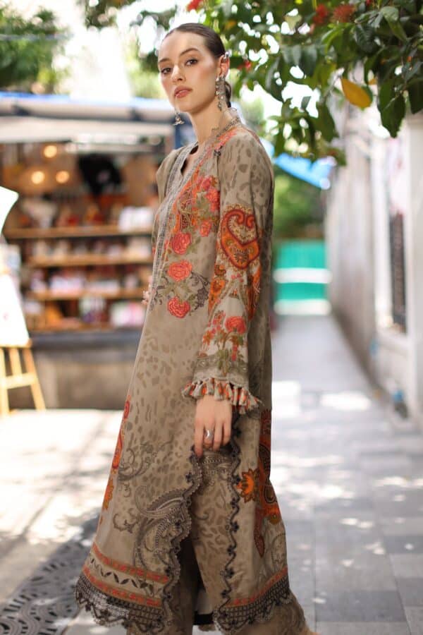 Aniq V1 Linen 2026 Charizma | Embroidered Linen ANCollection W7-04 - Image 3