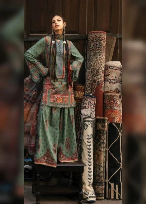 Alternative view of M Prints by Maria B Unstitched Printed Cambric 3 Piece Suit - 2A