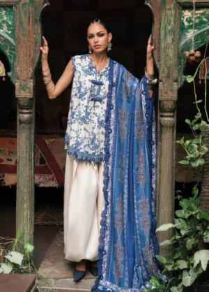 M Prints by Maria B Unstitched Printed Cambric 3 Piece Suit- 8A