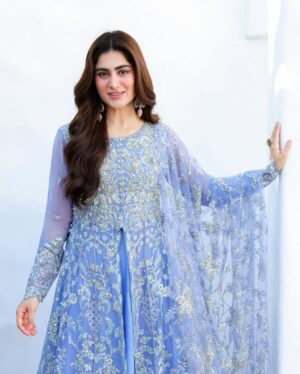 Bachelorette by Mushq Unstitched Embroidered Chiffon - Blushing Bride (HIT CODE)