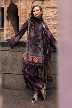 M Prints by Maria B Unstitched Printed Cambric 3 Piece Suit - 2B