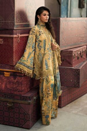 Alternative view of M Prints by Maria B Unstitched Printed Cambric 3 Piece Suit -6A