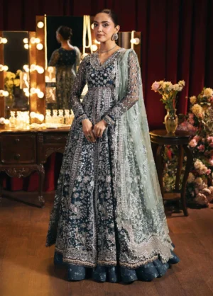 Seranade by Elaf Unstitched Embroidered Organza 3 Piece Suit Mรฉlodie - 02
