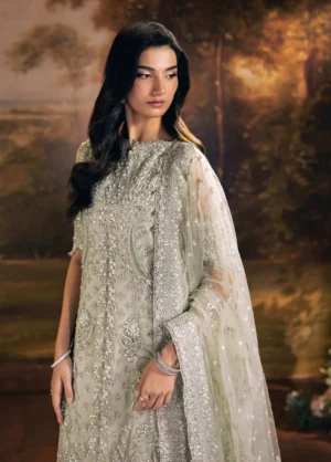 Alternative view of Seranade by Elaf Unstitched Embroidered Organza 3 Piece Suit  Elysia -08