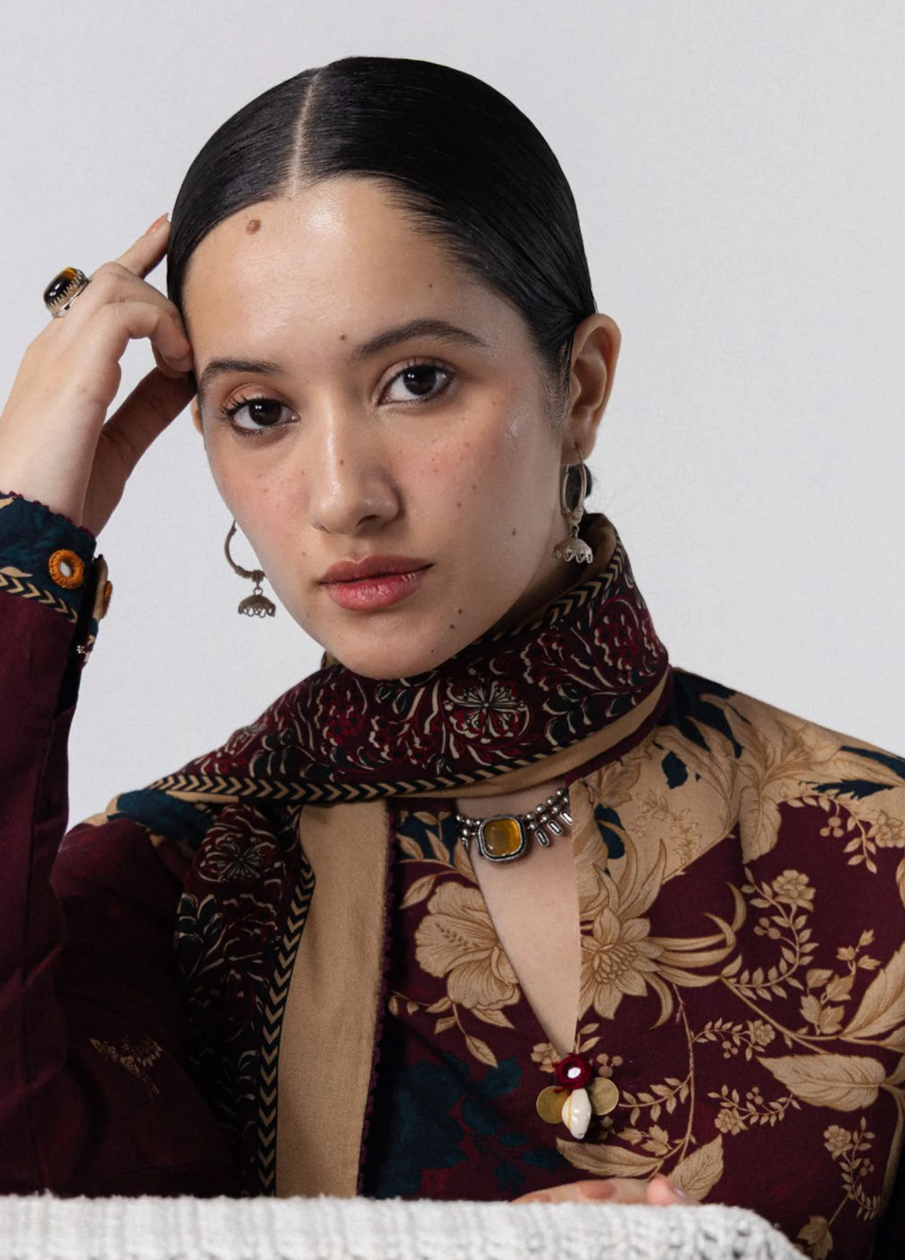Coco Prints Winter by Zara Shahjahan Iris - 8A - Image 2