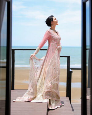 Alternative view of Bachelorette by Mushq Unstitched Hand work Chiffon - Last Fling (HIT CODE)