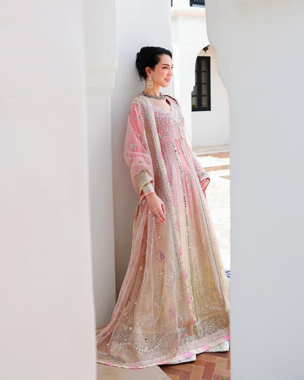 Bachelorette by Mushq Unstitched Hand work Chiffon - Last Fling (HIT CODE) - Image 3