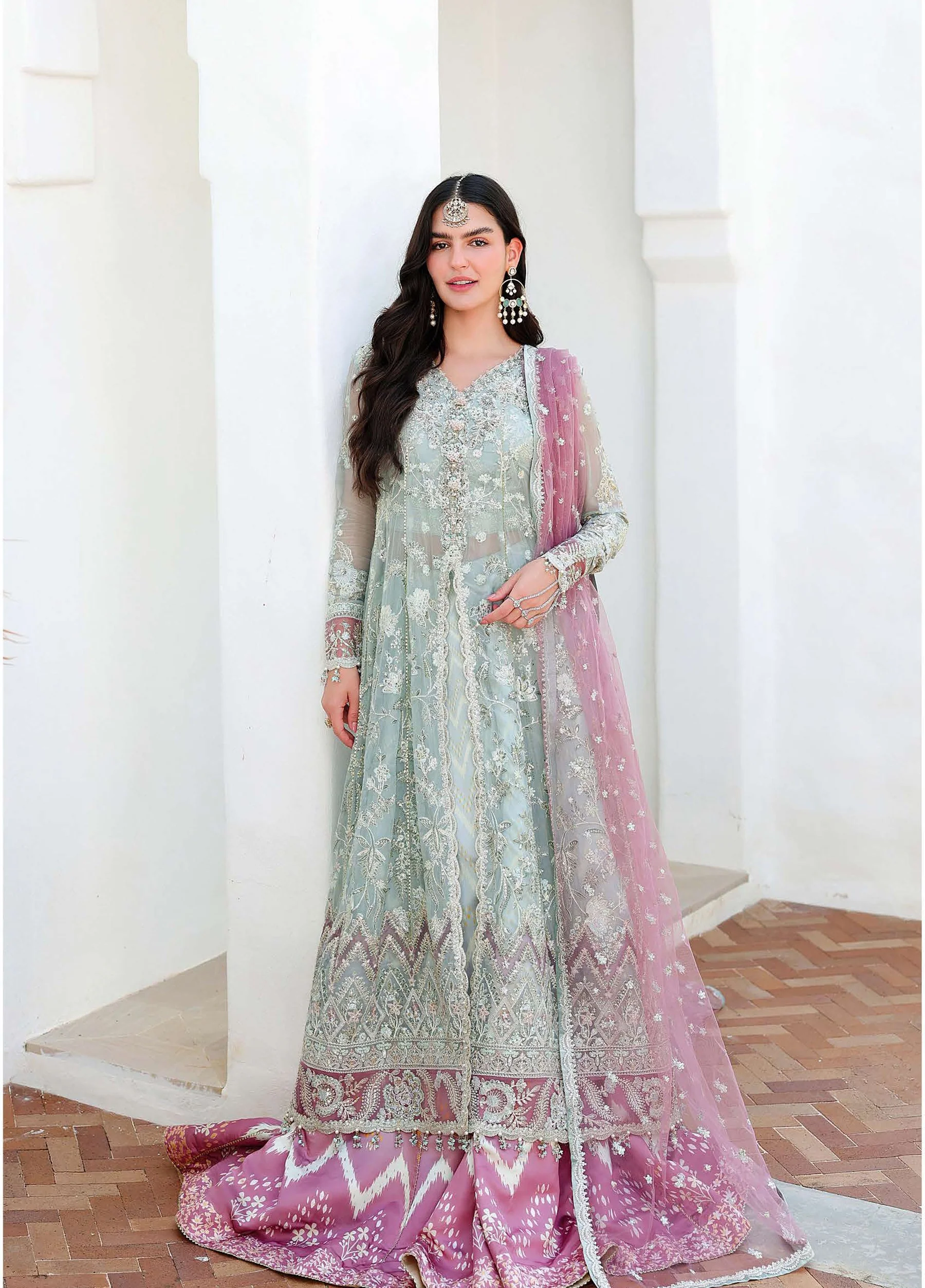 Bachelorette by Mushq Unstitched Embroidered Chiffon - Flirty Muse - Image 5