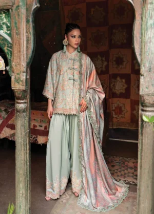 M Prints by Maria B Unstitched Printed Cambric 3 Piece Suit - 8B