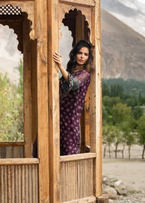 Alternative view of Vasal by Charizma Unstitched Embroidered Chiffon 3 Piece Suit - VSLW6-12