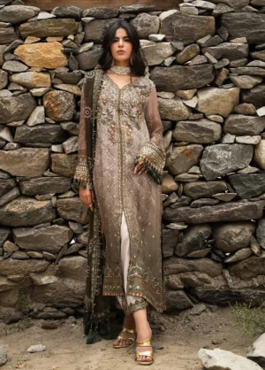 Vasal by Charizma Unstitched Embroidered Chiffon 3 Piece Suit - VSLW6-13