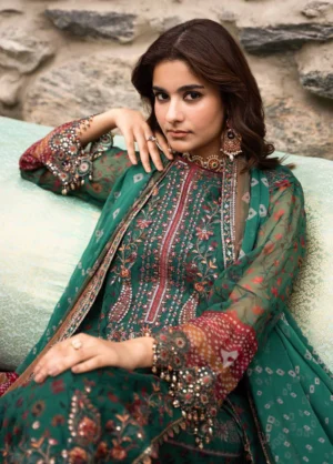 Alternative view of Vasal by Charizma Unstitched Embroidered Chiffon 3 Piece Suit - VSLW6-14