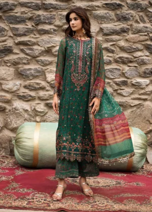 Vasal by Charizma Unstitched Embroidered Chiffon 3 Piece Suit - VSLW6-14