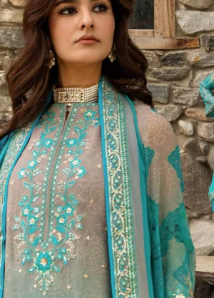 Vasal by Charizma Unstitched Embroidered Chiffon 4 Piece Suit - VSLW6-17