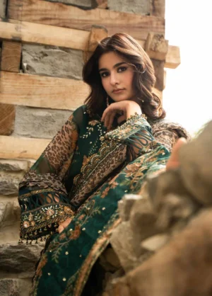 Alternative view of Vasal by Charizma Unstitched Embroidered Chiffon 4 Piece Suit - VSLW6-18