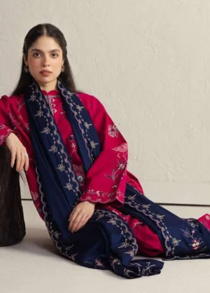 Alternative view of Coco by Zara Shahjahan Unstitched Khaddar NAIRANG 8B - Winter Collection