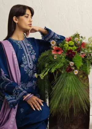 Alternative view of Coco by Zara Shahjahan Unstitched Khaddar  NEELAM 4A - Winter Collection