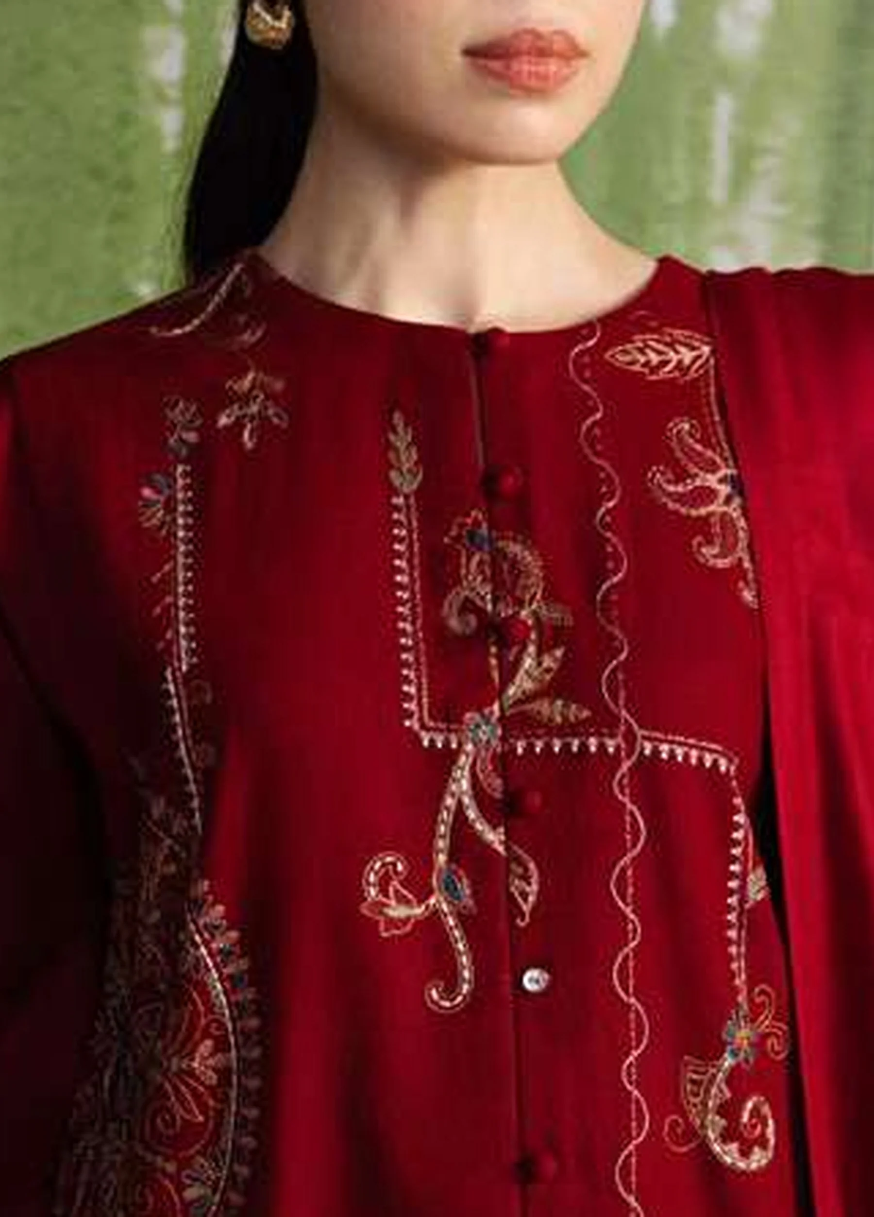 Coco by Zara Shahjahan Unstitched Khaddar DIBA 10A - Winter Collection - Image 2