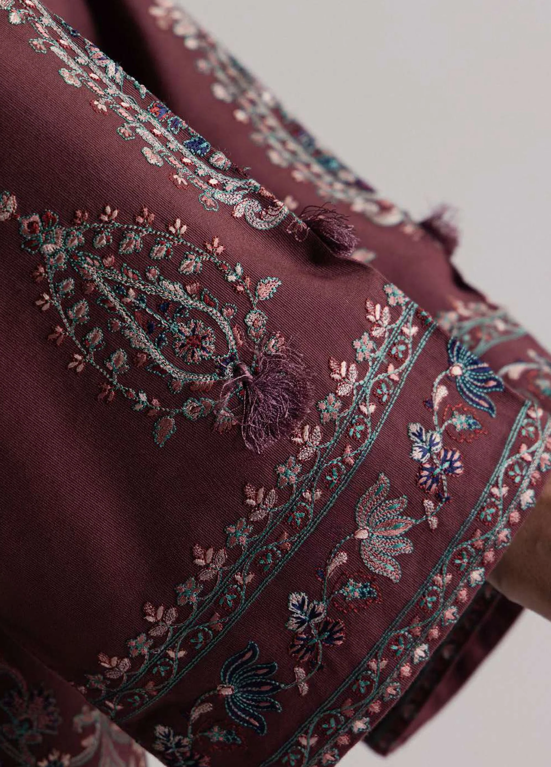Coco by Zara Shahjahan Unstitched Khaddar SARD 1A - Winter Collection - Image 6