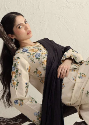 Alternative view of Coco by Zara Shahjahan Unstitched Khaddar  ASMANI 9B - Winter Collection
