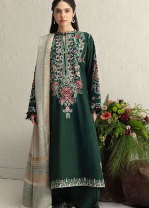 Coco by Zara Shahjahan Unstitched Khaddar  OCHRE 2B - Winter Collection