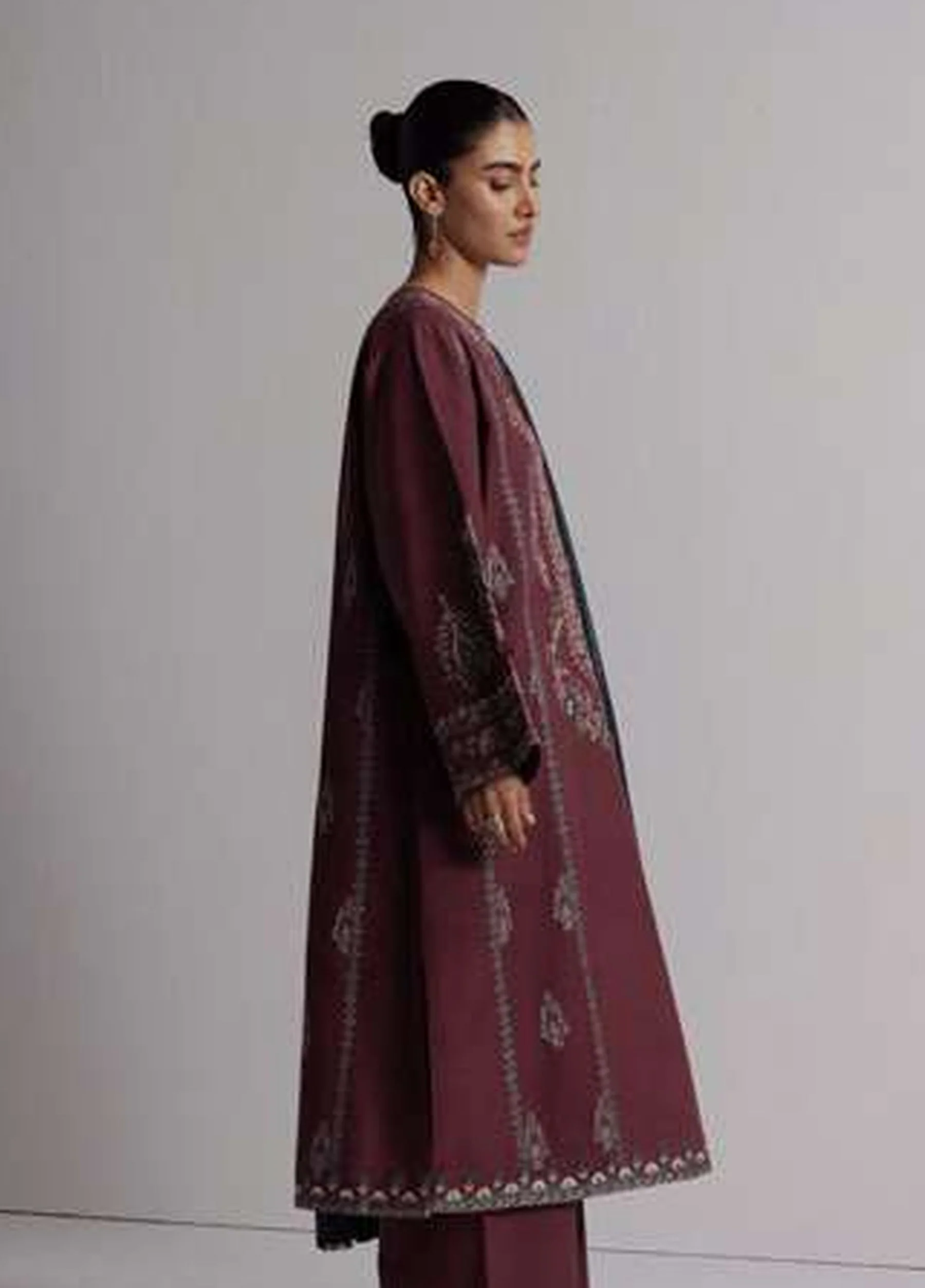 Coco by Zara Shahjahan Unstitched Khaddar SARD 1A - Winter Collection - Image 2