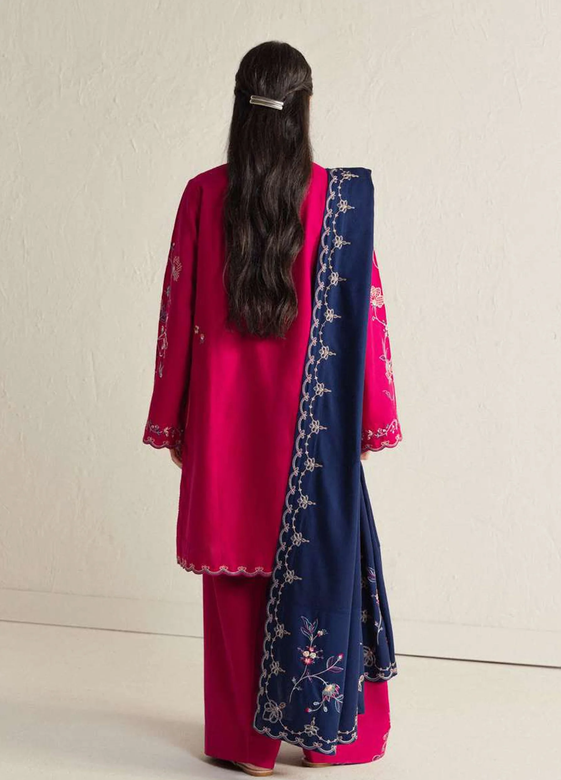 Coco by Zara Shahjahan Unstitched Khaddar NAIRANG 8B - Winter Collection - Image 4