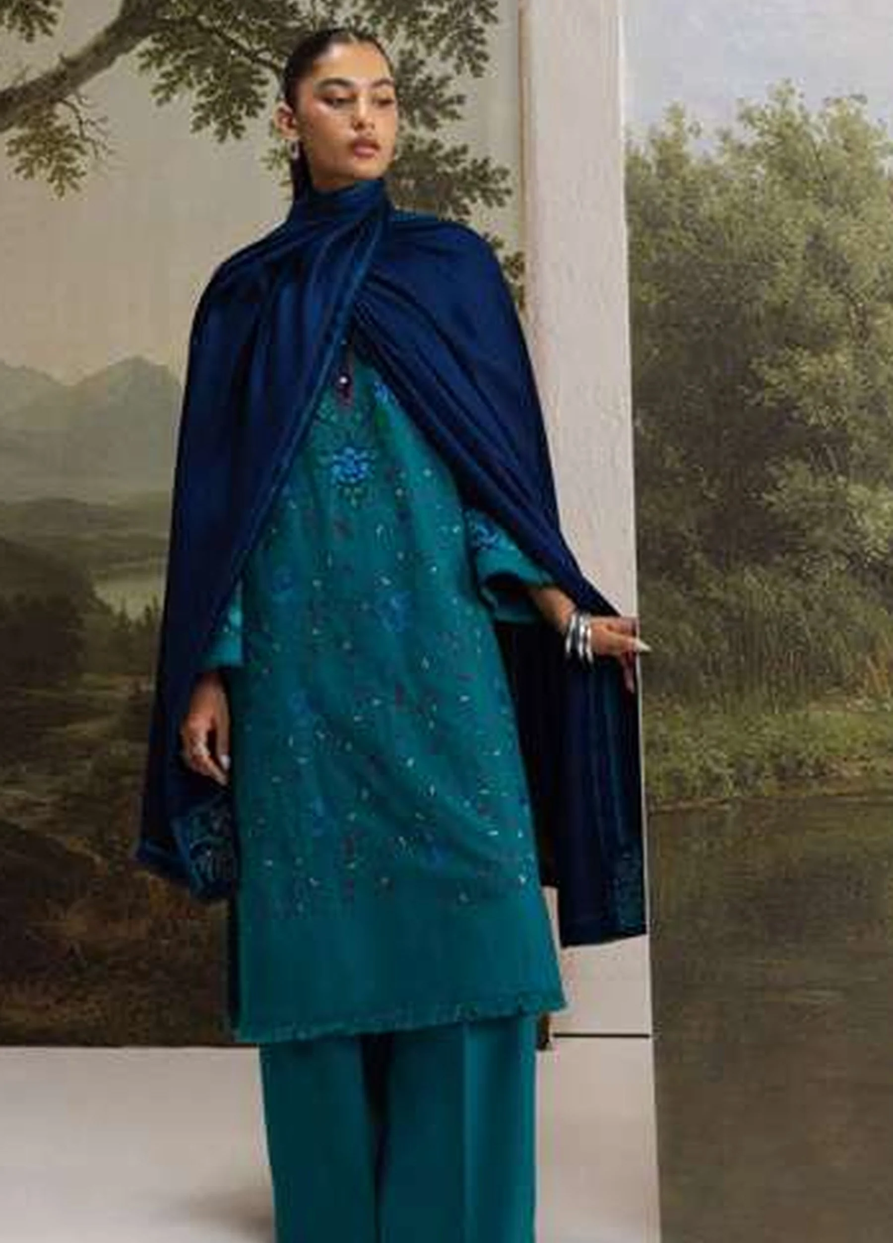 Coco by Zara Shahjahan Unstitched Khaddar TABASSUM 7A - Winter Collection - Image 4