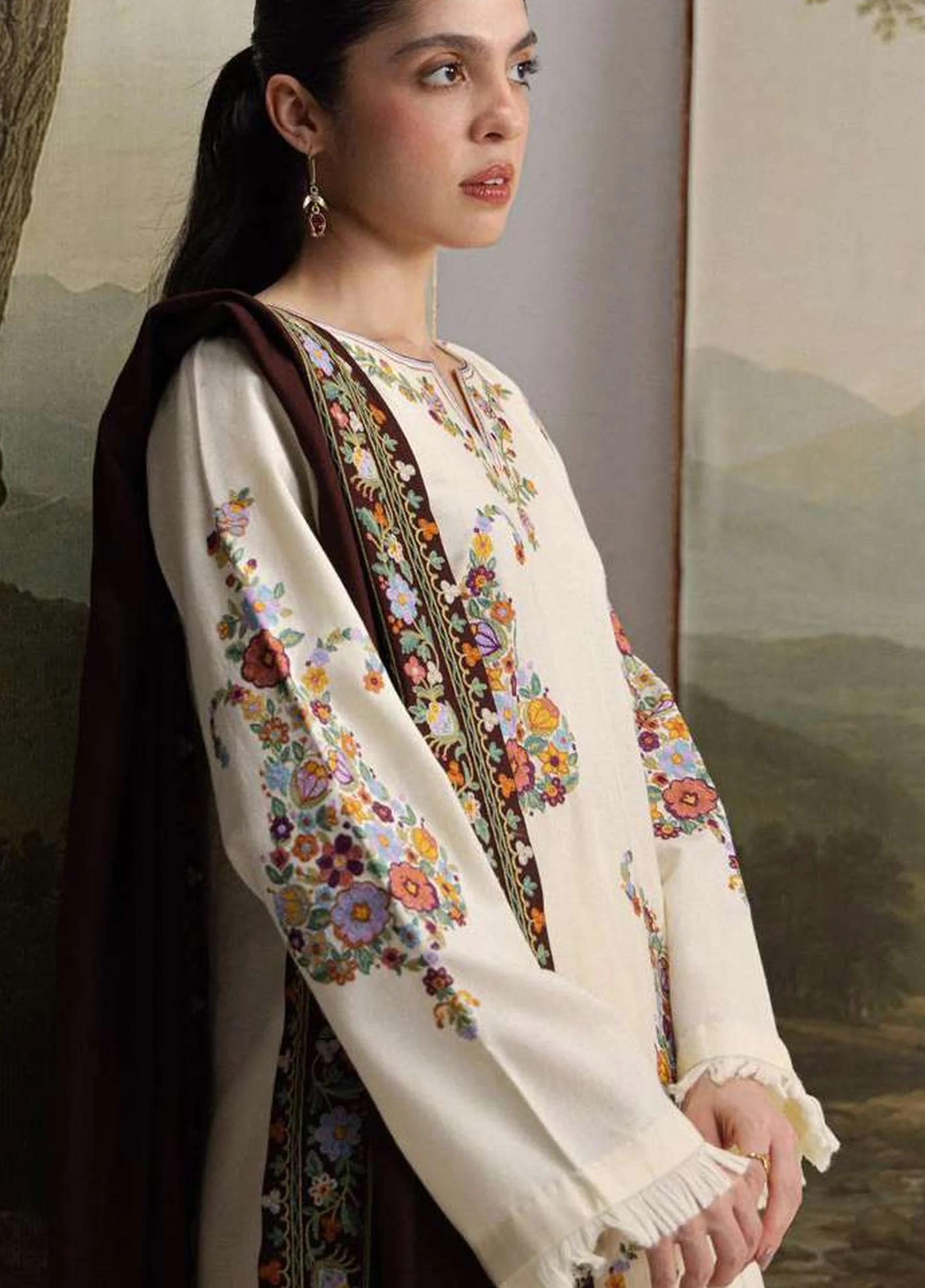 Coco by Zara Shahjahan Unstitched Khaddar SHIREEN 6A - Winter Collection - Image 5