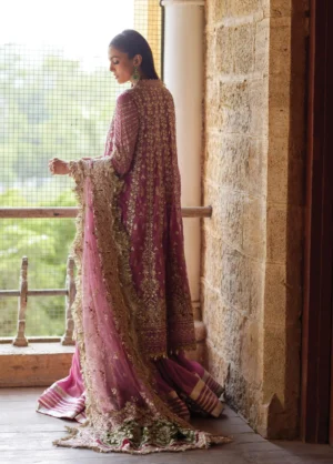 Alternative view of Dastangoi by Afrozeh Unstitched Embroidered Poly Net 3 Piece Suit Riwayat -1215