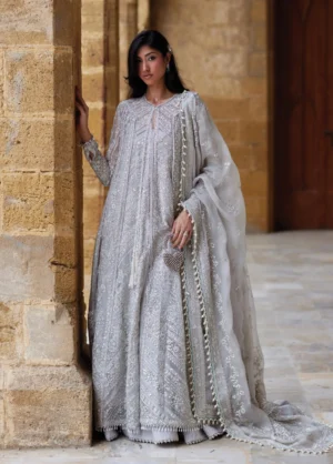 Dastangoi by Afrozeh Unstitched Embroidered Organza 3 Piece Suit QISSA -1216