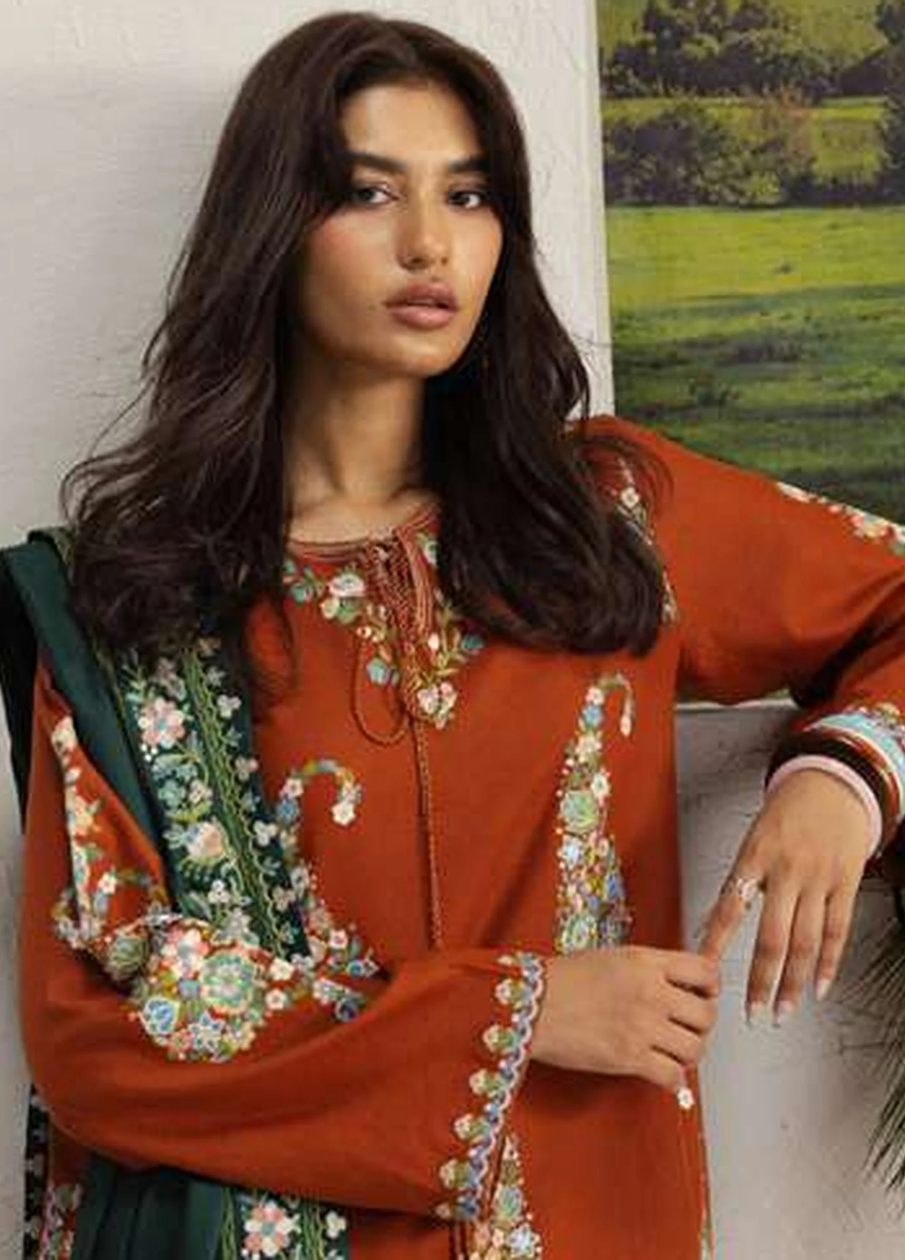 Coco by Zara Shahjahan Unstitched Khaddar SHIREEN 6B - Winter Collection - Image 4