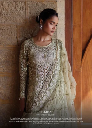 Alternative view of Dastangoi by Afrozeh Unstitched Embroidered Organza 3 Piece Suit Sukhan -1218
