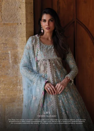 Dastangoi by Afrozeh Unstitched Embroidered Poly Net 3 Piece Suit LAFZ -1219