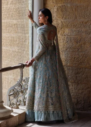 Alternative view of Dastangoi by Afrozeh Unstitched Embroidered Poly Net 3 Piece Suit LAFZ -1219
