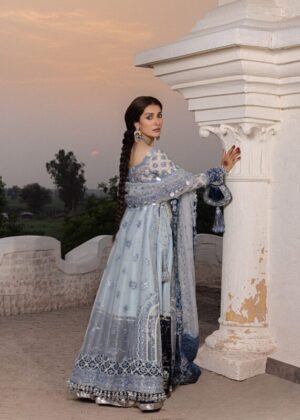 Alternative view of The Doll House by Hussain Rehar Unstitched Embroidered Mehtab D-852