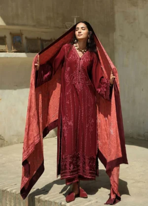Bukhara by Mushq Unstitched Embroidered Linen  Bukhara Bloom