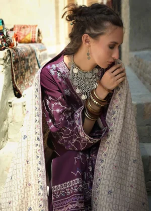 Alternative view of Bukhara by Mushq Unstitched Embroidered Corduroy  Caravan
