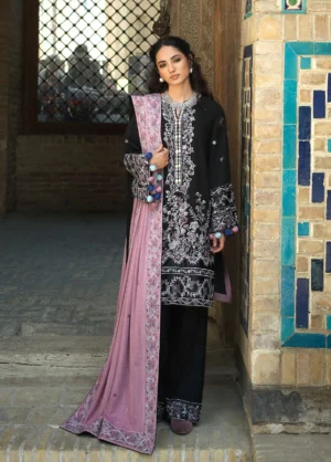 Bukhara by Mushq Unstitched Embroidered Linen  Bazaar Trail