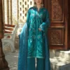 Bukhara by Mushq Unstitched Embroidered Corduroy  Azure Courtyard