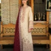 Beneath Bukhara by Mushq Unstitched Embroidered Karandi  Frosted Dome - Winter Collection