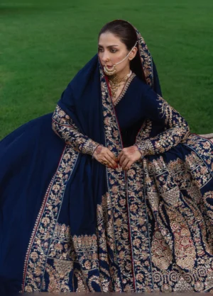 Alternative view of he Doll House by Hussain Rehar Unstitched Embroidered Neelum D-881